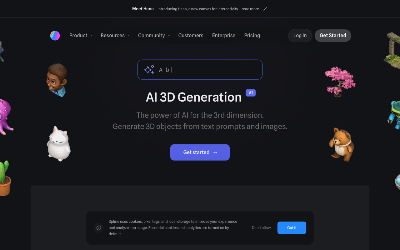 Spline：通过 AI 实现可用的文本转 3D 工具