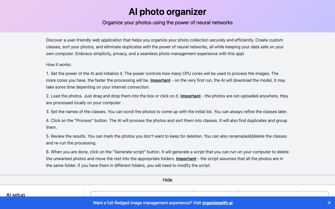 ai-photo-sorter - 使用神经网络整理您的照片