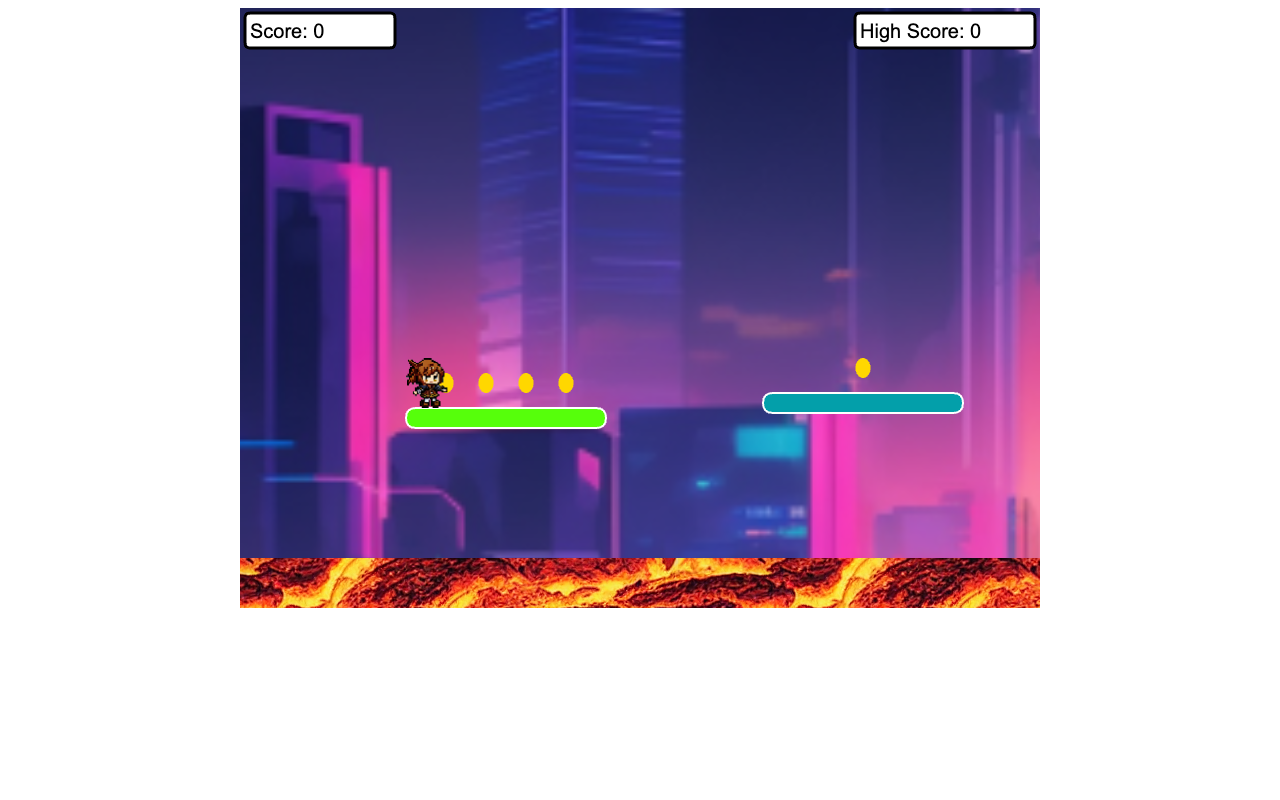 GPT-4 创造的小游戏：跳跃游戏