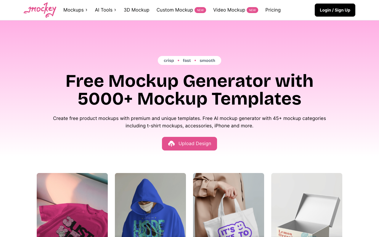 Mockey AI：电商品牌免费模型生成器