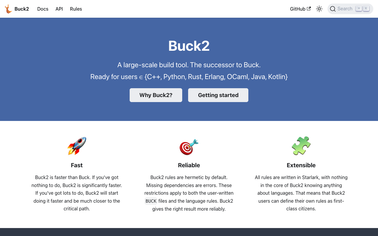 Buck2 - Meta 开源的大规模构建工具