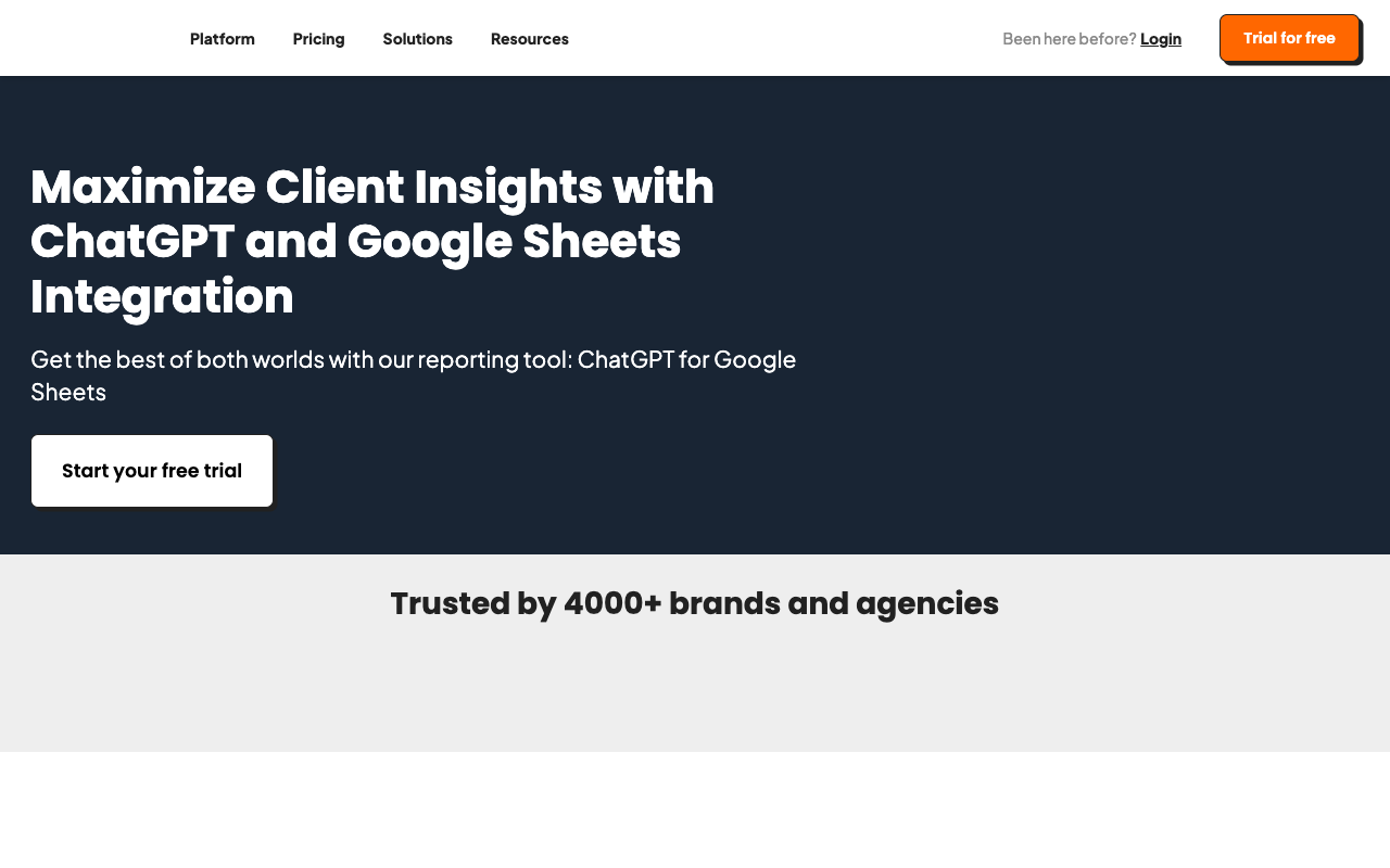 ChatGPT for Google Sheets - 你的电子表格好帮手