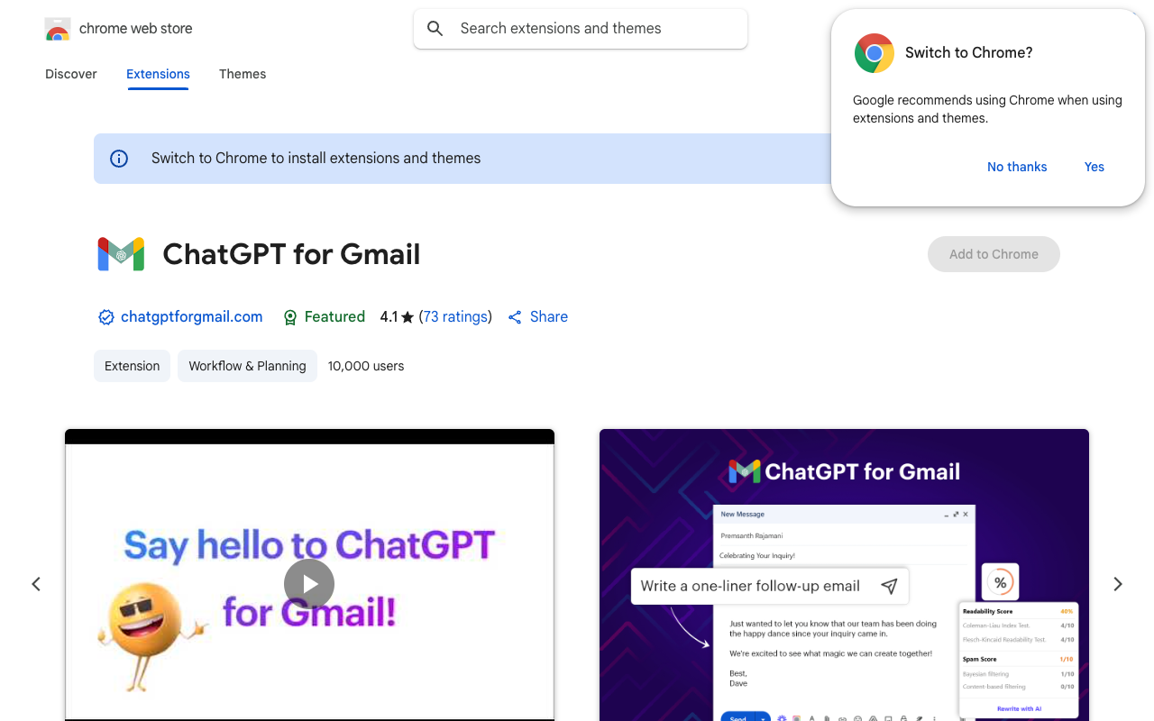 ChatGPT For Gmail - 在 Gmail 中发挥 ChatGPT 的威力