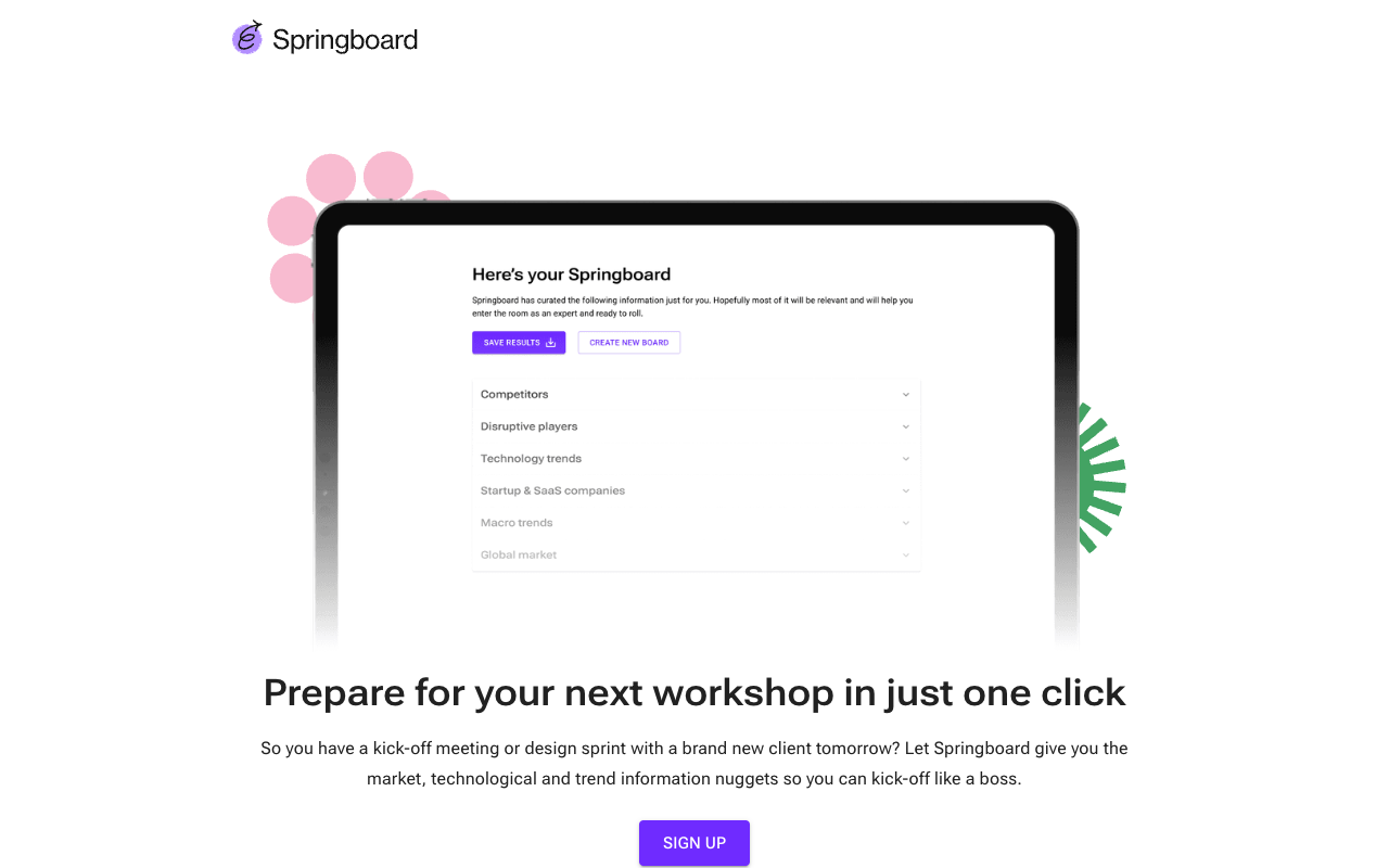 Springboard - 智能会议辅助工具 人工智能 会议