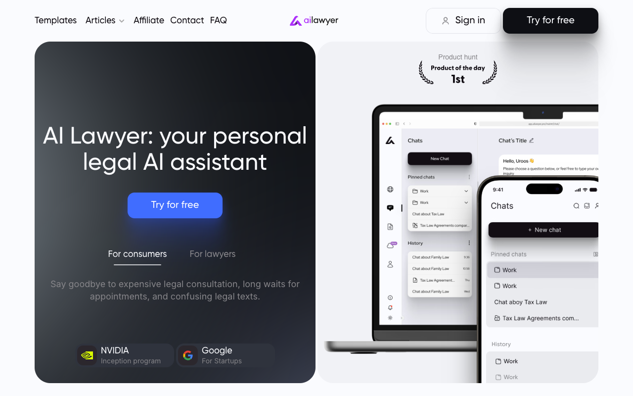 Connect by AI Lawyer：为律师事务所网站提供 AI 支持 律师 人工智能 客户沟通