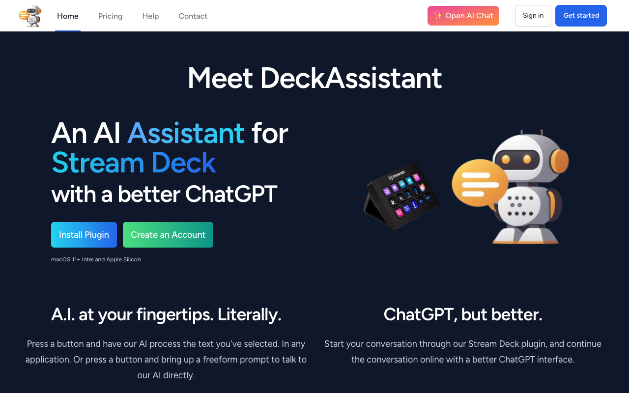 DeckAssistant - Stream Deck 人工智能助手 人工智能 助手 Stream Deck