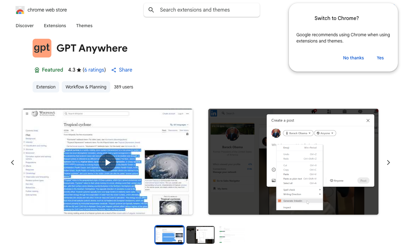GPT Anywhere - 在任何网页上使用 GPT