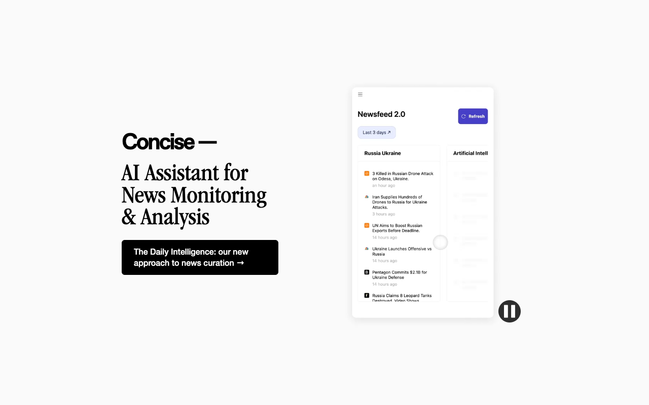 Concise AI: 基于人工智能的每日新闻摘要 人工智能 新闻