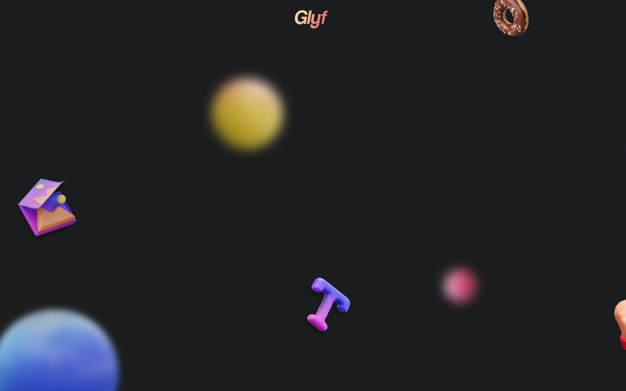 Glyf 3D AI 艺术生成器 - 利用 Glyf AI 将简单的 3D 设计转化为惊人的艺术品 人工智能 移动应用 艺术生成器