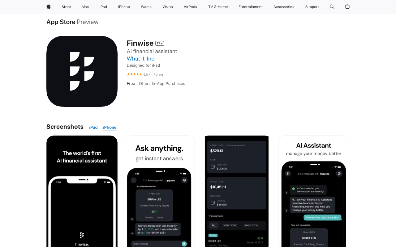 Finwise AI - AI 金融助手