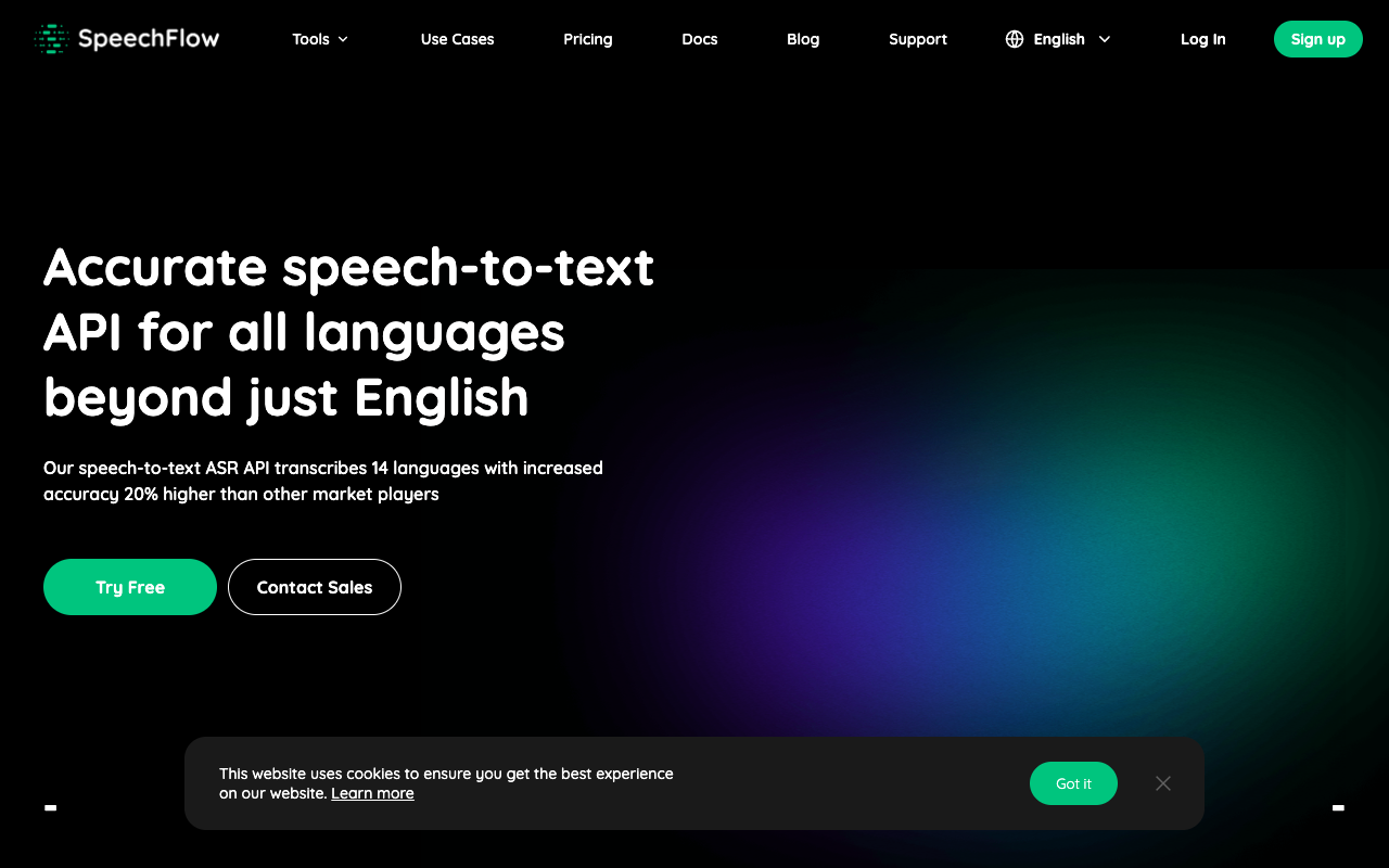 SpeechFlow - 语音识别 API