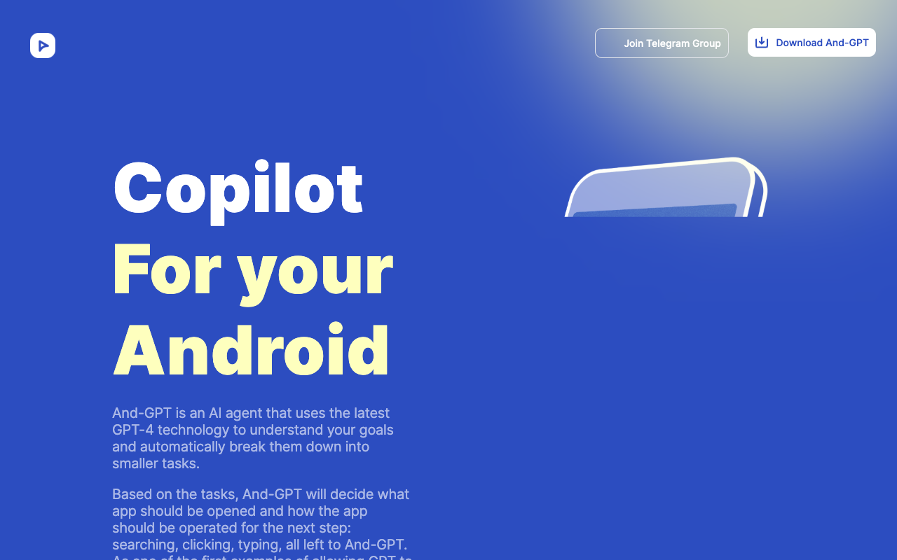 And-GPT - 让 GPT 控制你的 Android 手机 人工智能 Android