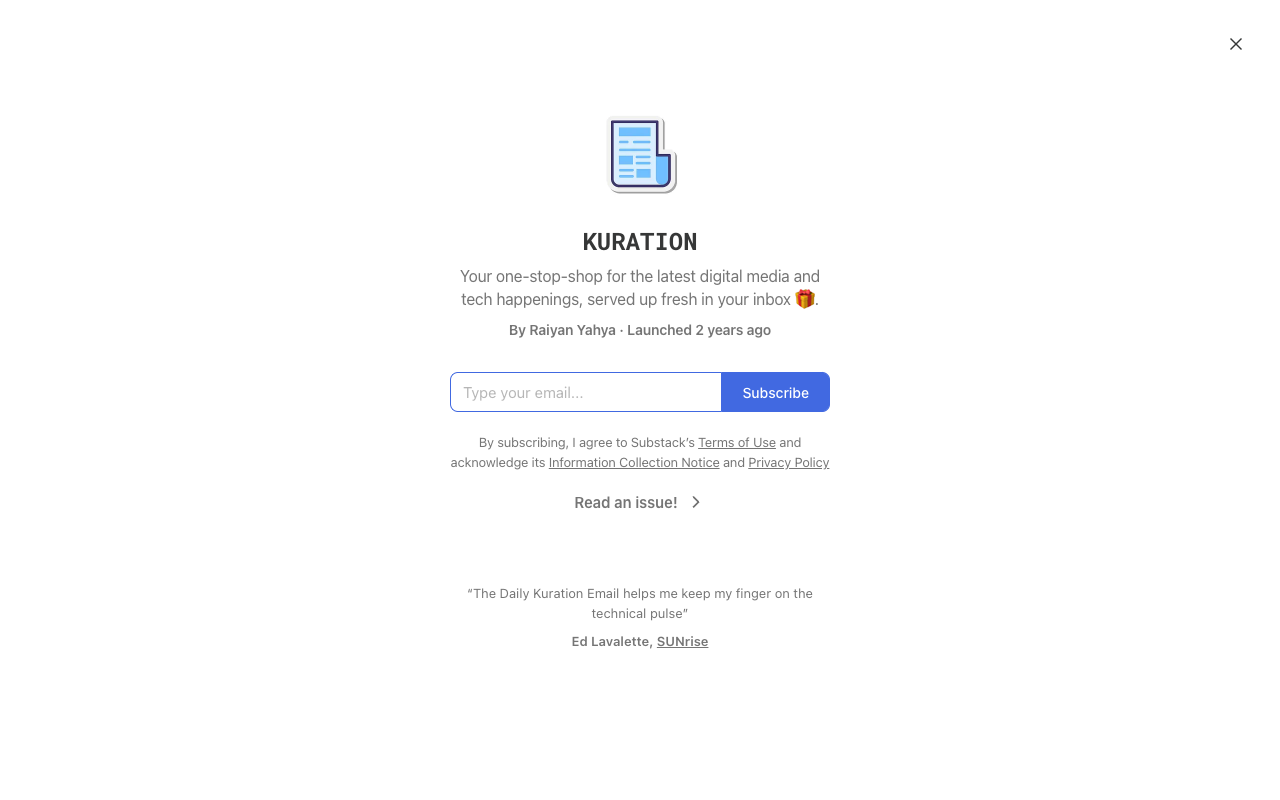 Kuration Newsletter - 探索网络上的精彩内容