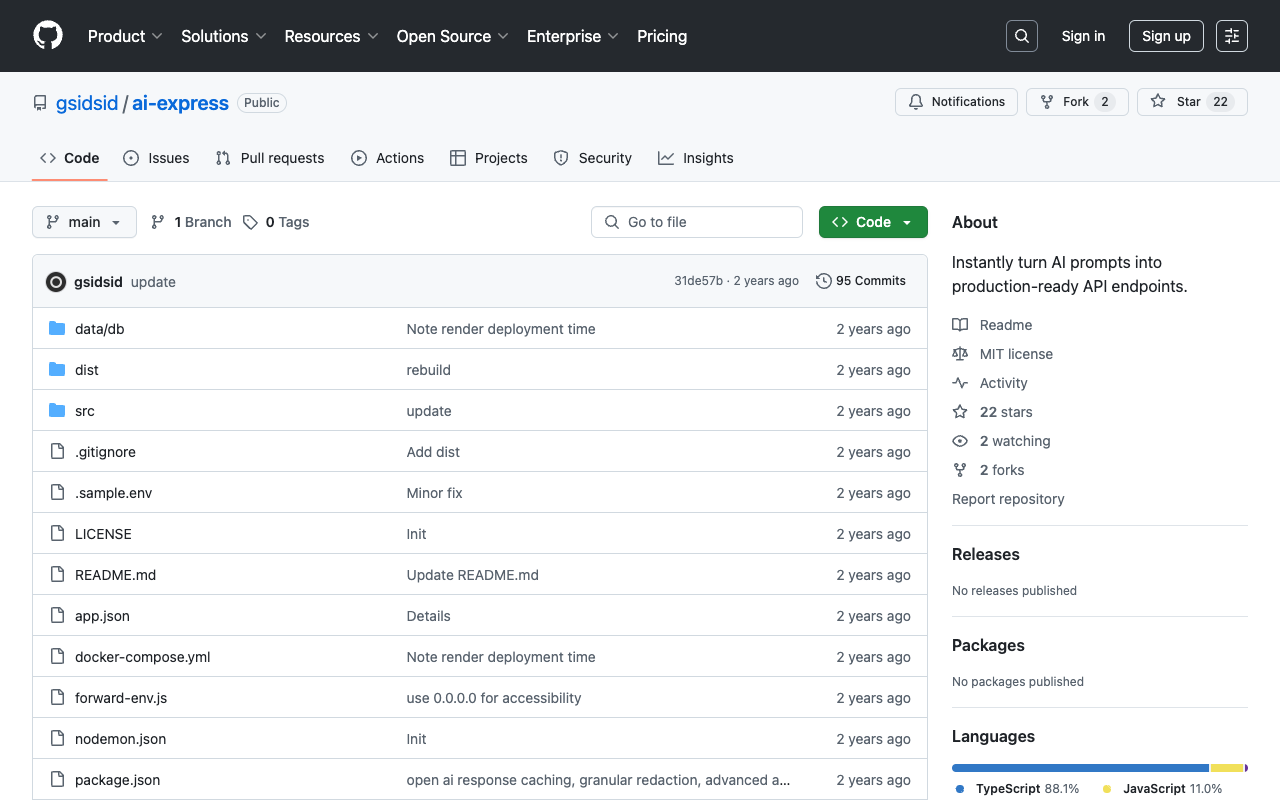AI Express - 用于 AI prompt 应用的 Heroku