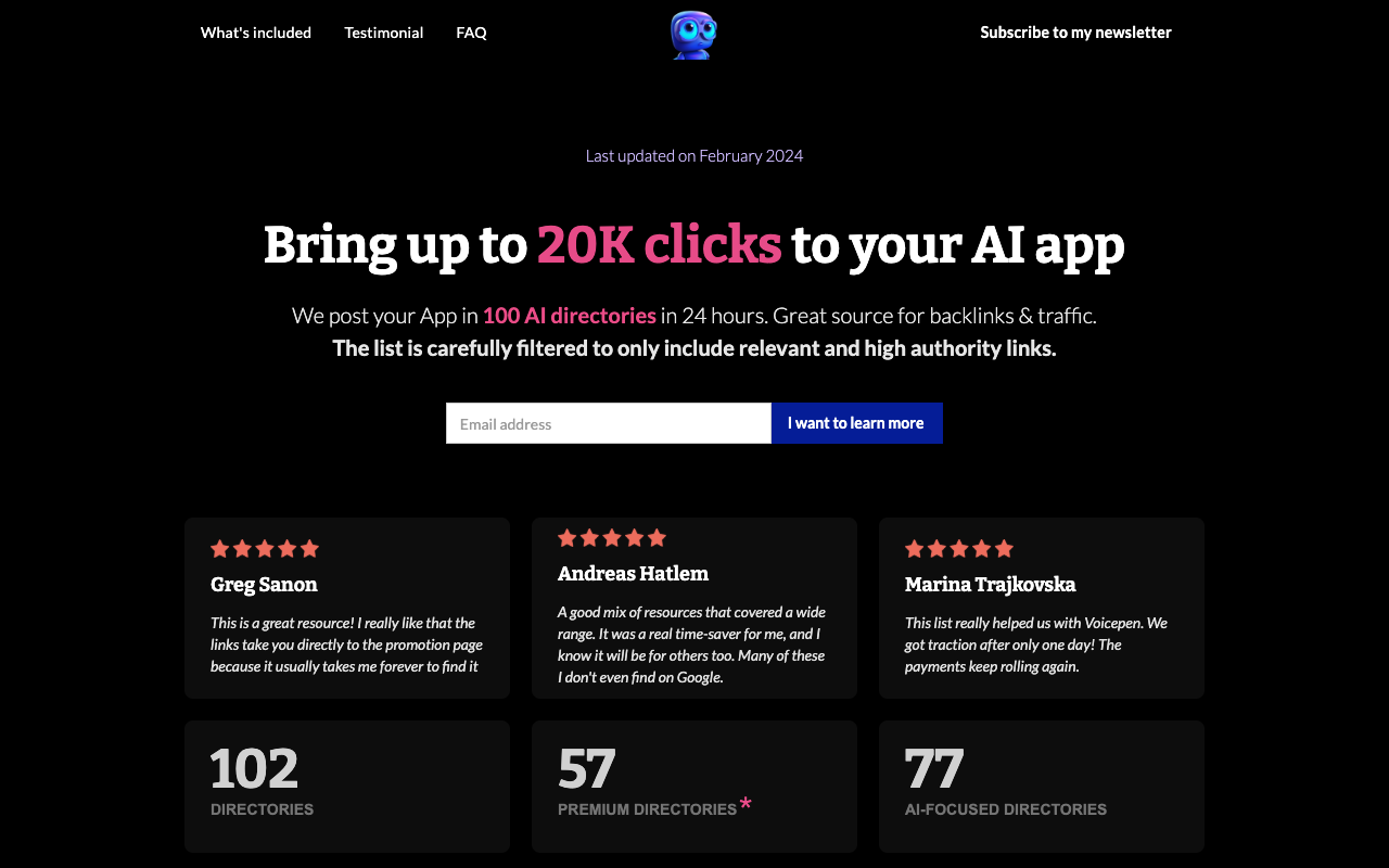 Where to Post Your AI App - 免费流量和高质量外链 AI 应用 SEO