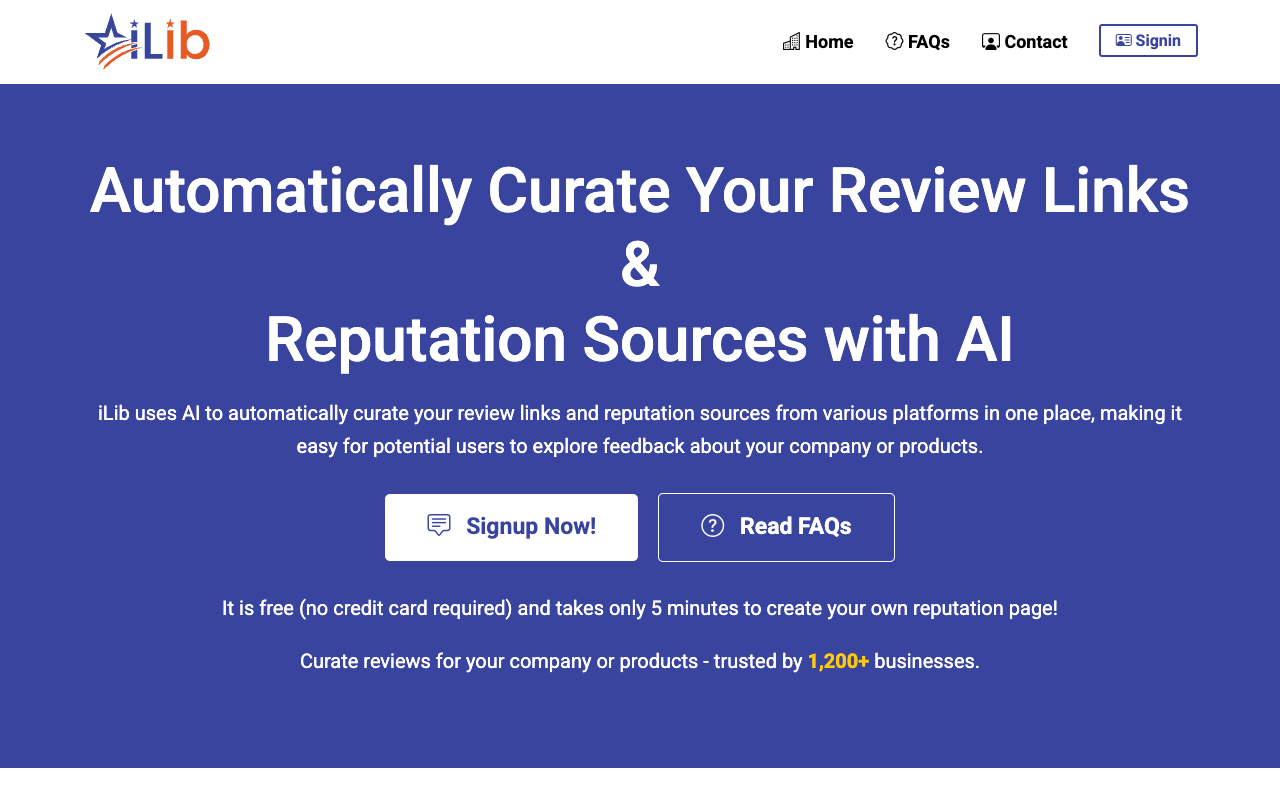 iLib - 最大最全的 AI 工具目录