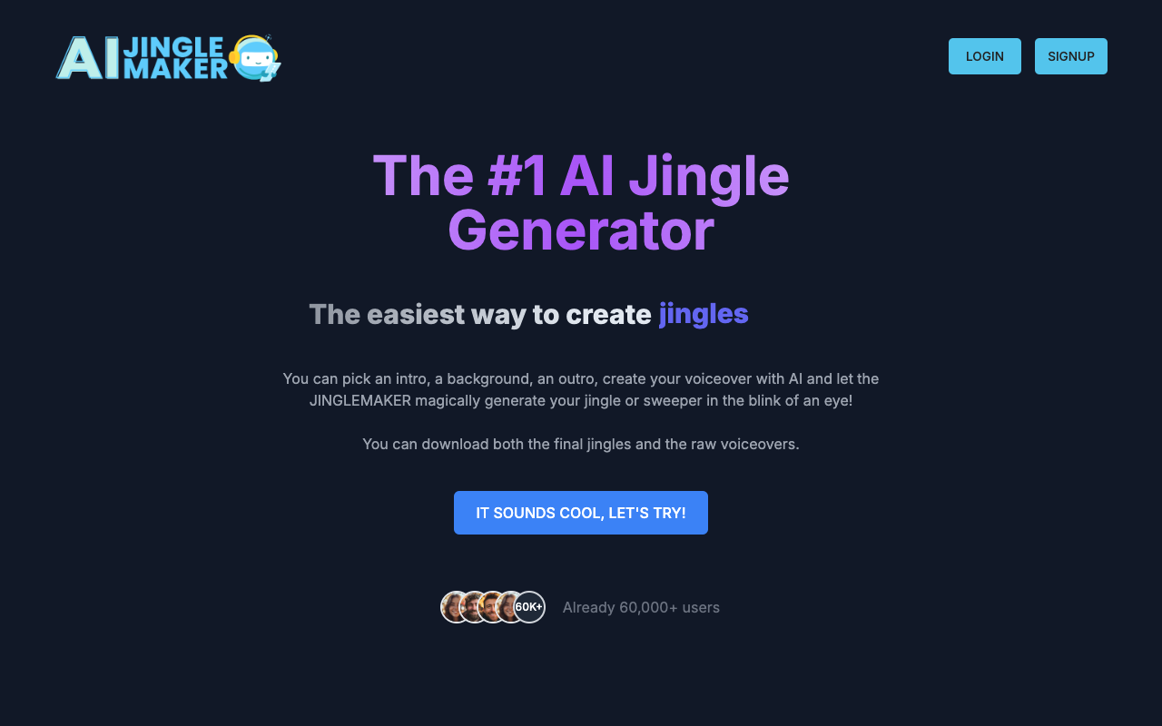 AI Jingle Generator - 创造 DJ Drops、电台 ID 和播客介绍 人工智能 音频制作