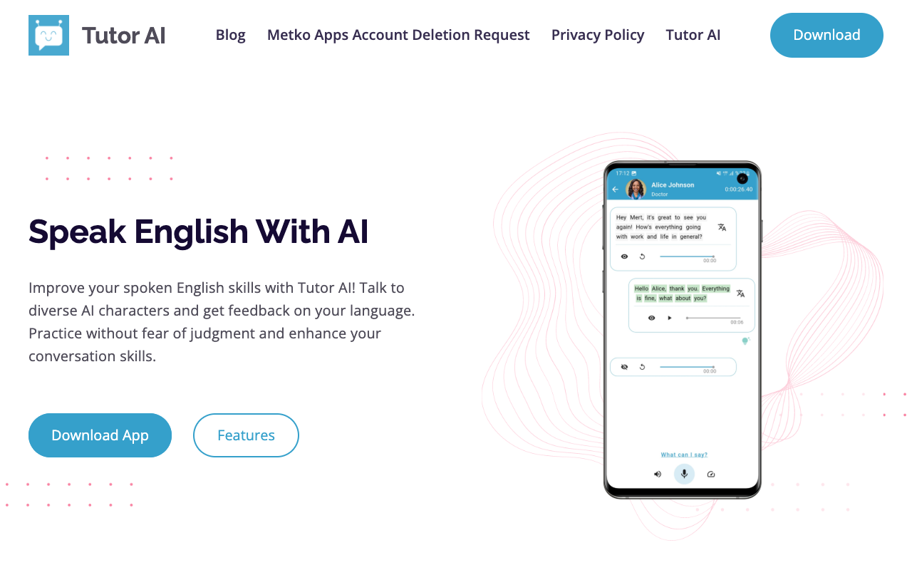 Tutor AI - 与 AI 角色练习英语口语 人工智能 英语学习