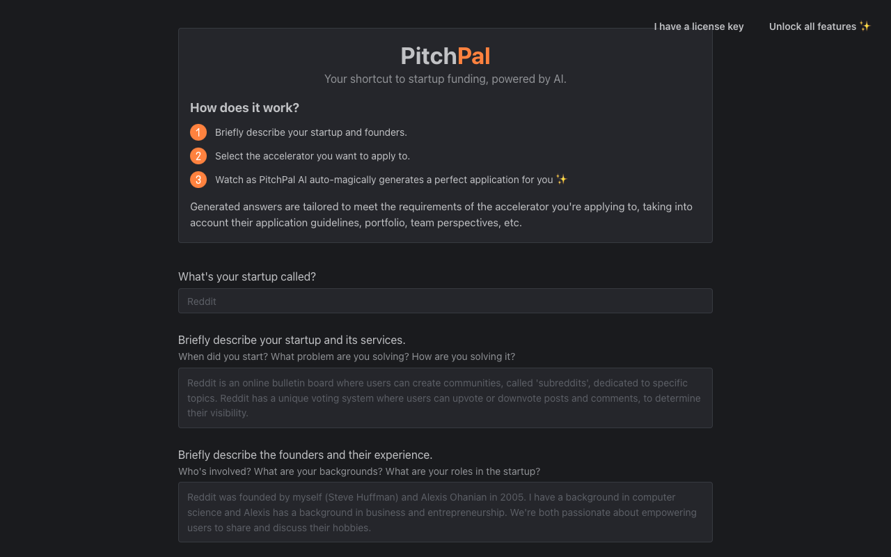 PitchPal - AI 赋能的创业融资工具