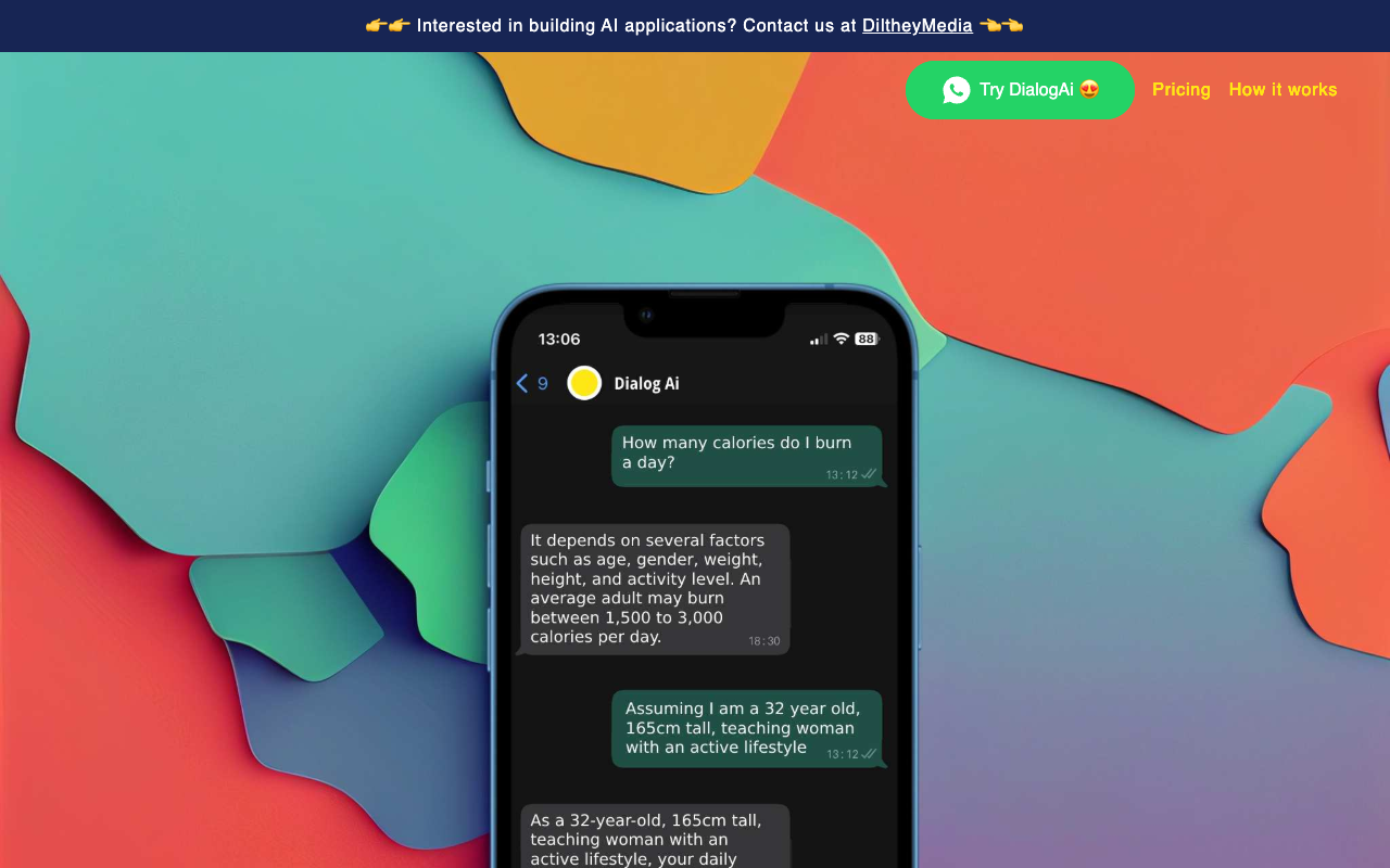 DialogAi - 一款基于 AI 技术的 WhatsApp 机器人，将您的语音转换为文本