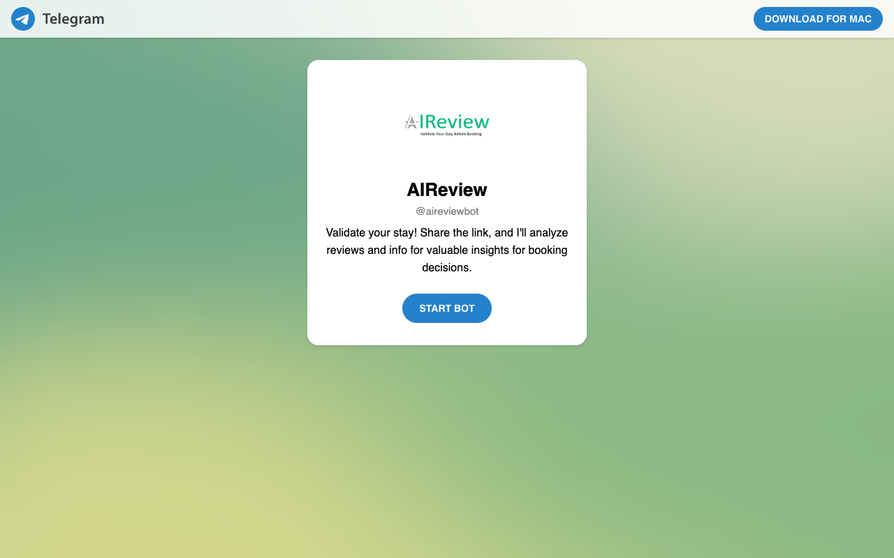 AIReview - 预订前验证住宿的 AI 助手