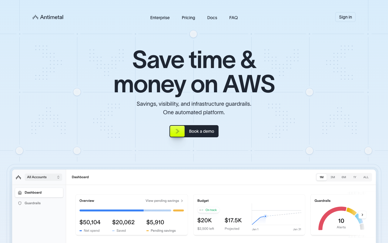 Antimetal - AI 自动化 AWS 费用优化