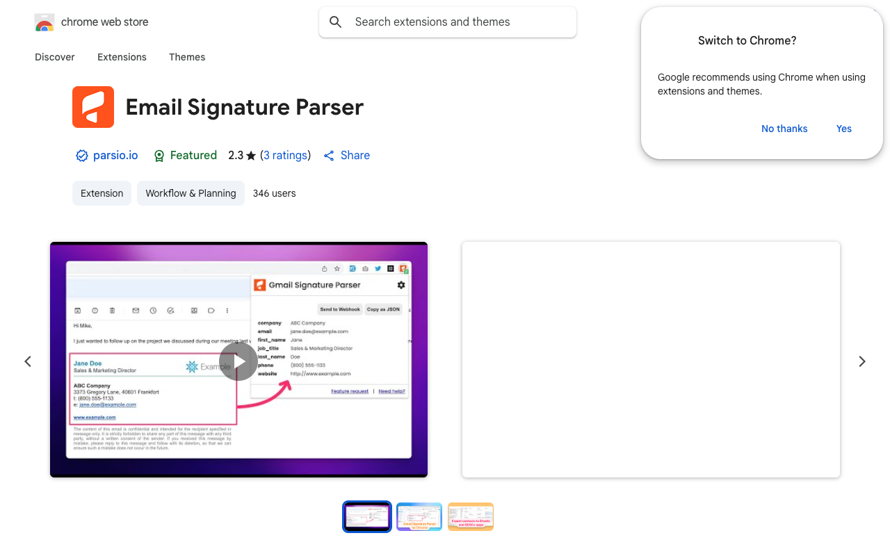Email Signature Parser - 从邮件签名中提取联系方式