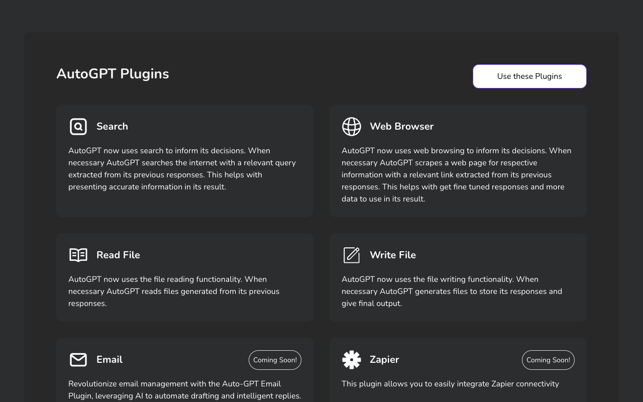 AutoGPT Plugins - 插件增强 AutoGPT 功能