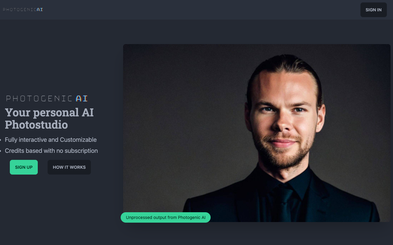 PhotogenicAI - 你的 AI 照相馆 人工智能 照片 技术工具