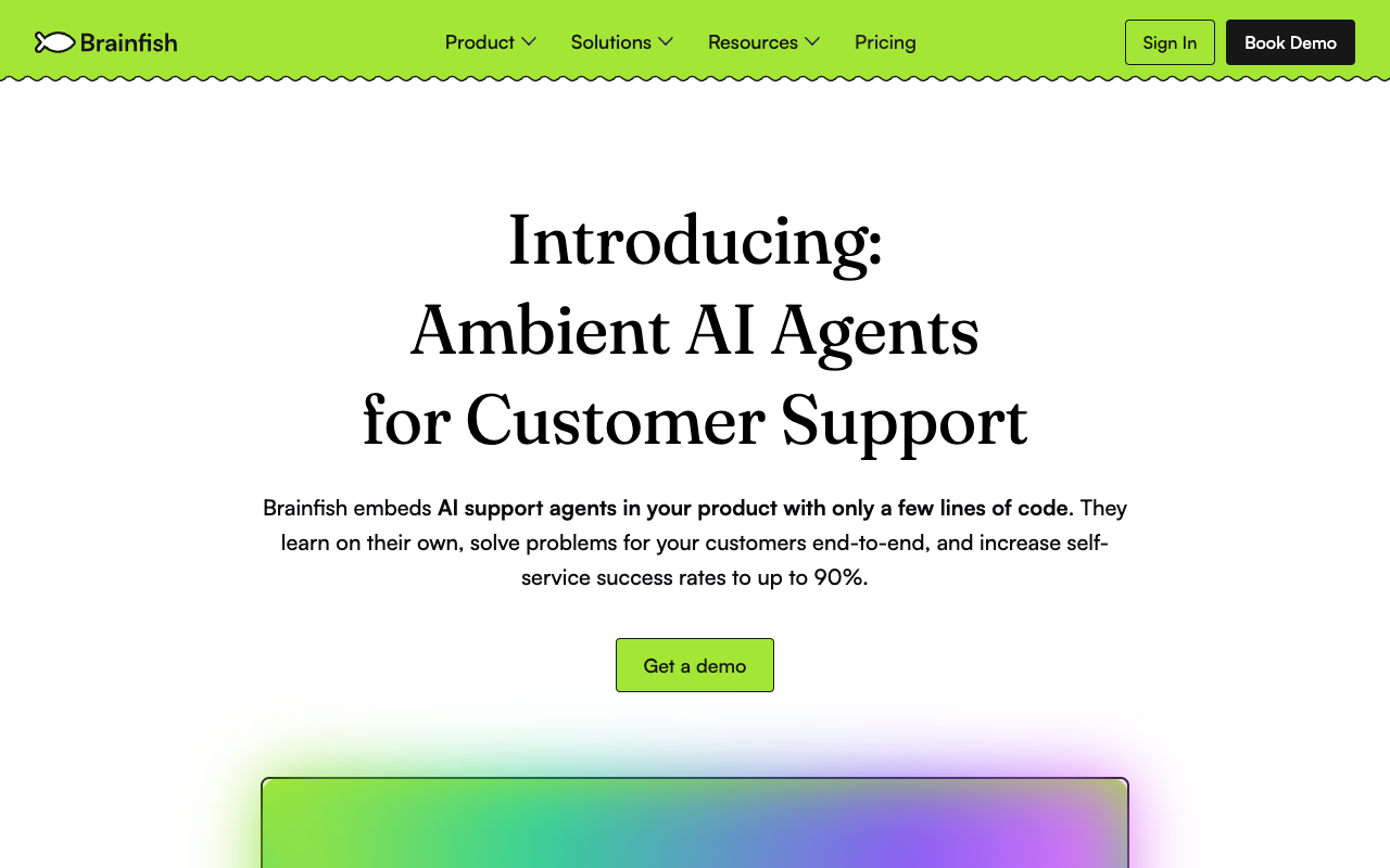 Brainfish AI - AI 助手帮你解决产品相关问题 人工智能 客户服务