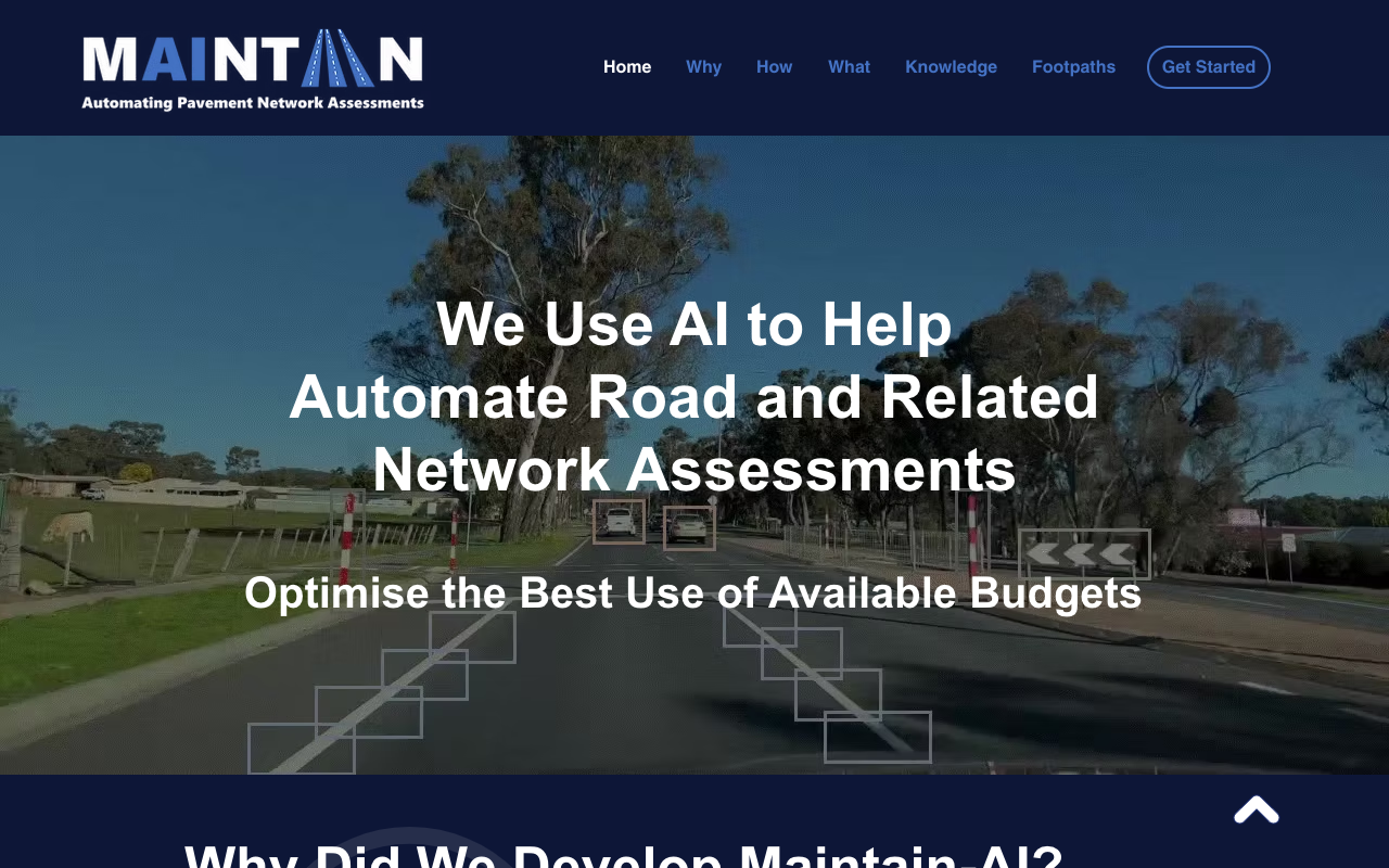 Maintain-AI - AI 自动化道路评估，优化维护预算 人工智能 基础设施管理
