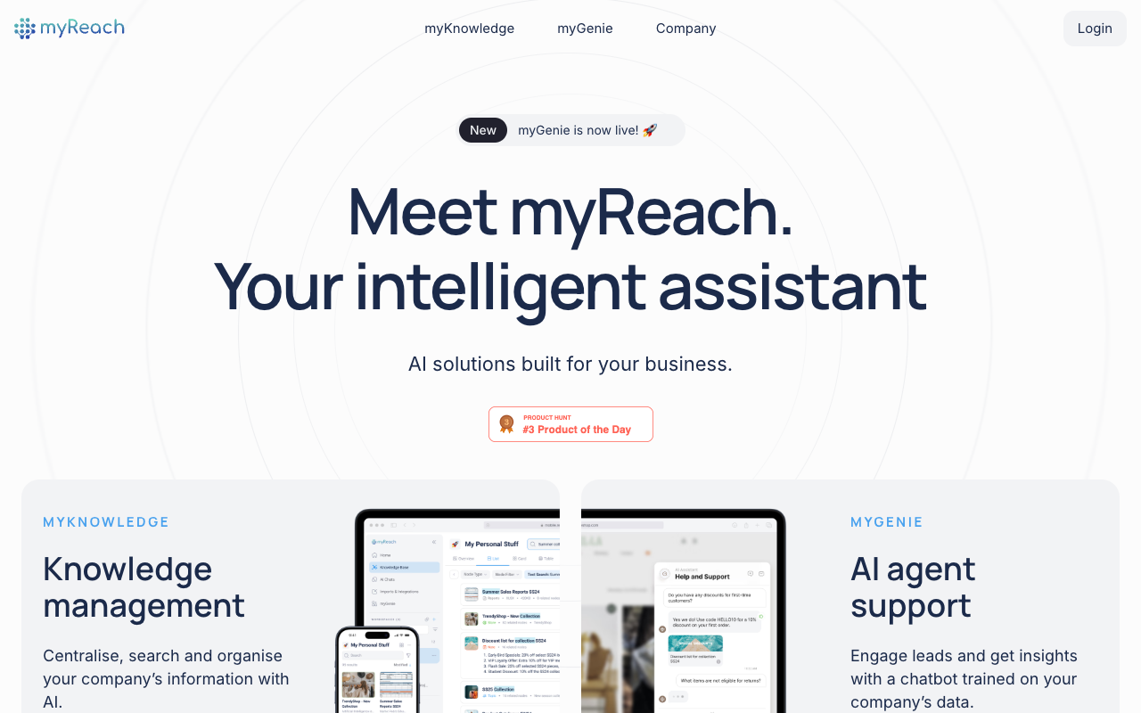 myReach - 个人 AI 助手 人工智能 个人助手 搜索工具