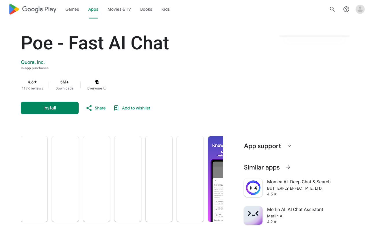 Poe - Android 上的快速 AI 聊天应用 人工智能 科技应用
