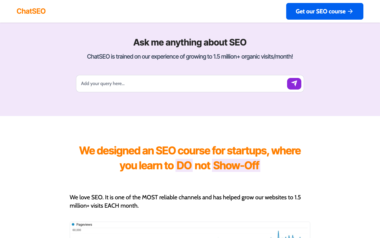 ChatSEO - ChatGPT + 5 万字 SEO 专家内容