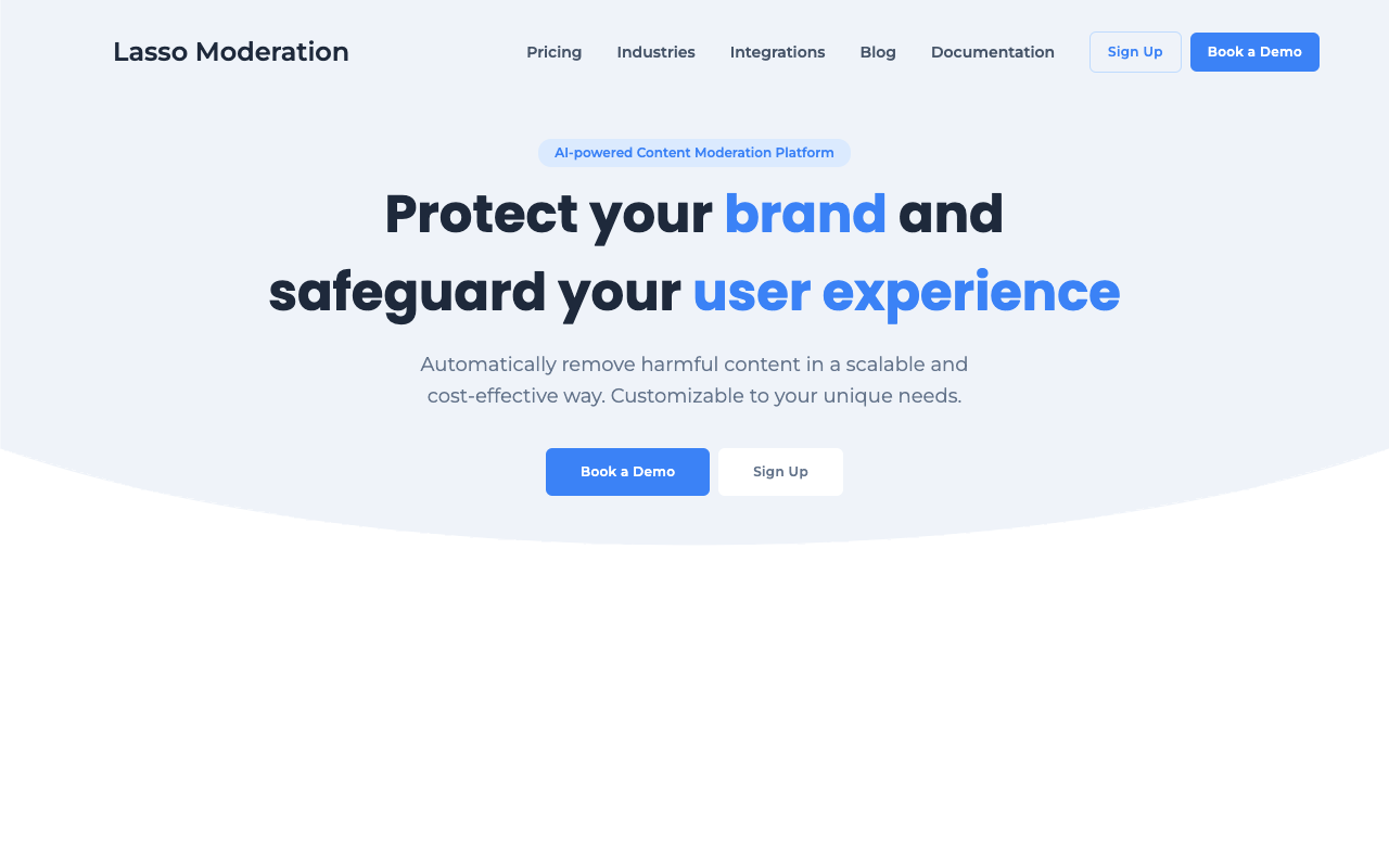 Lasso Moderation - AI 内容审核工具