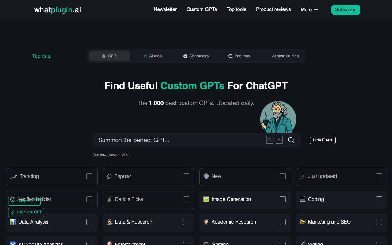 whatplugin.ai - 轻松查找 ChatGPT 插件