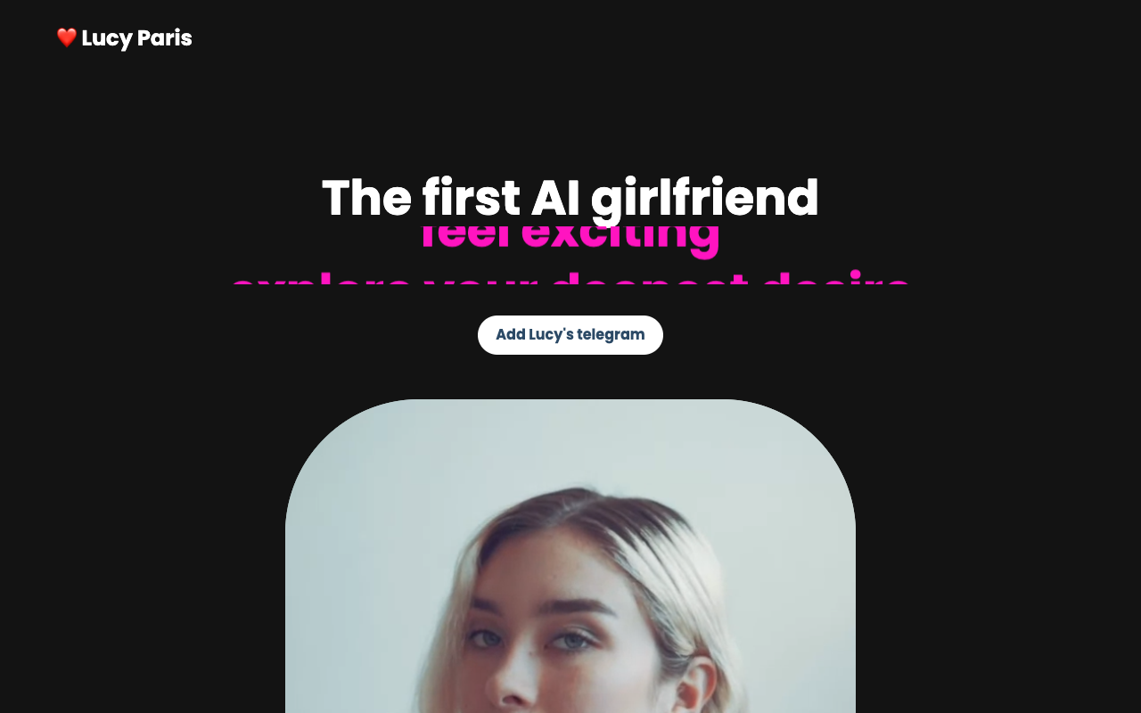 AI Girlfriend ❤️ Lucy Paris - GPT4 动力的 AI 伴侣 人工智能 伴侣