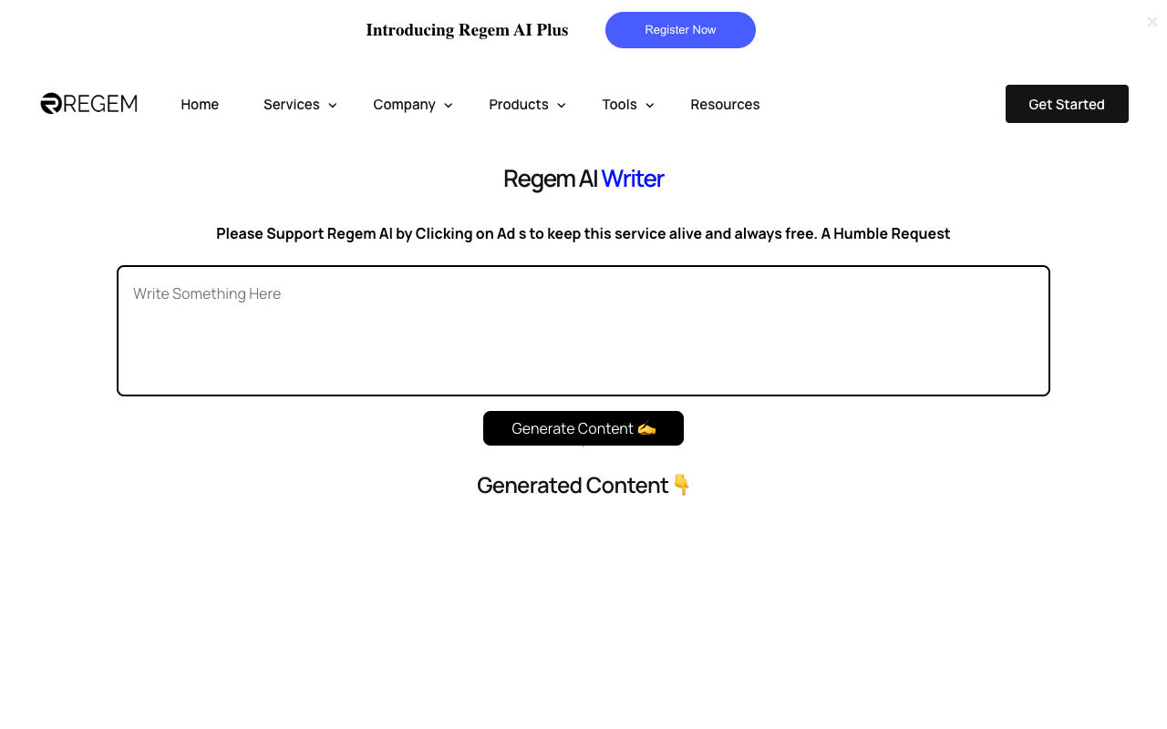 Regem AI Writer V2 - 无缝生成和创建一流内容