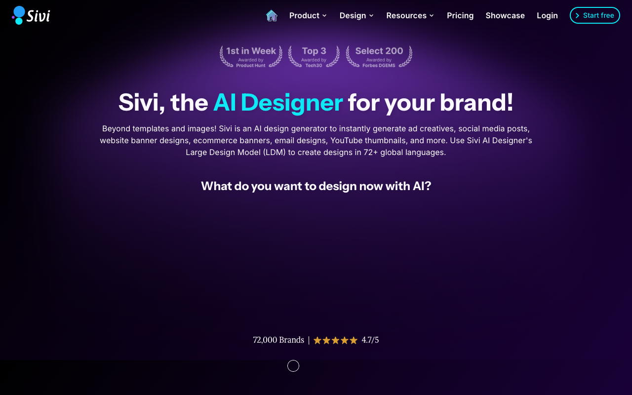 Sivi AI - 生成式人工智能将文本变为视觉设计