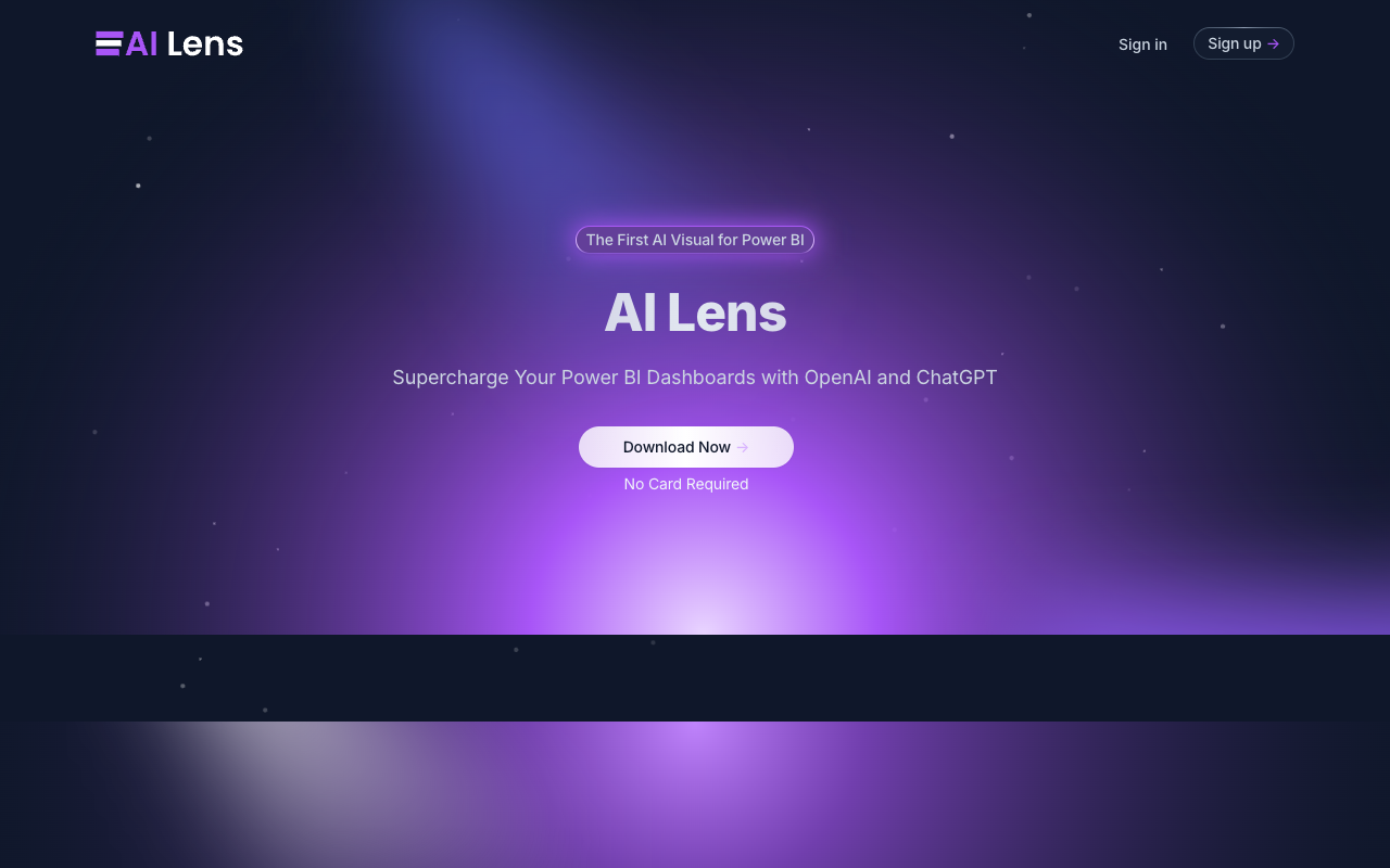 Power BI AI Lens - 为您的 Power BI 仪表板中的客户提供 AI 功能 Power BI 人工智能 仪表板
