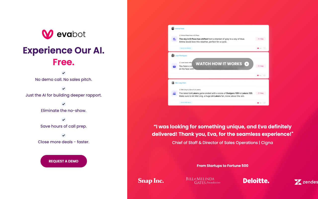 EvaBot 背后的 RapportAI - 销售中的多线程和冠军培养的 AI