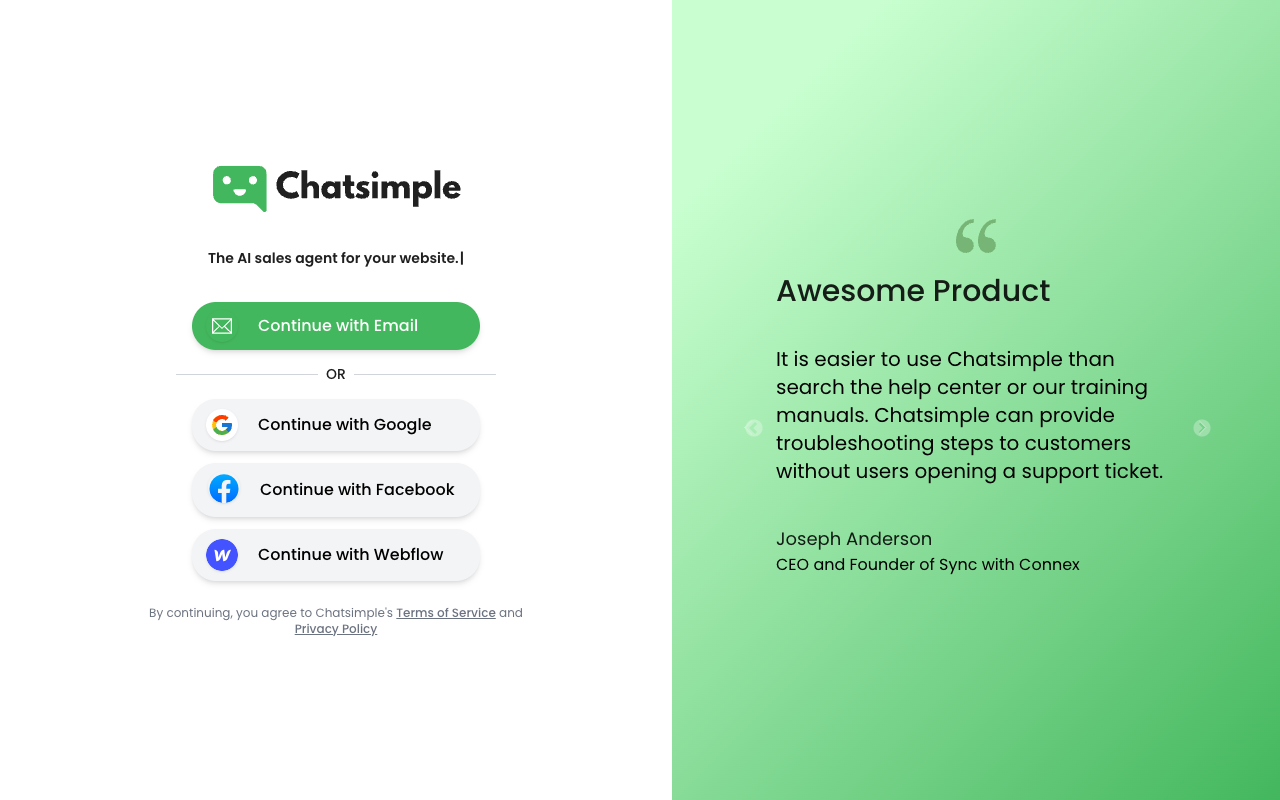 Chatsimple - 聊天，转化，魅力：数字销售的人工智能利器！