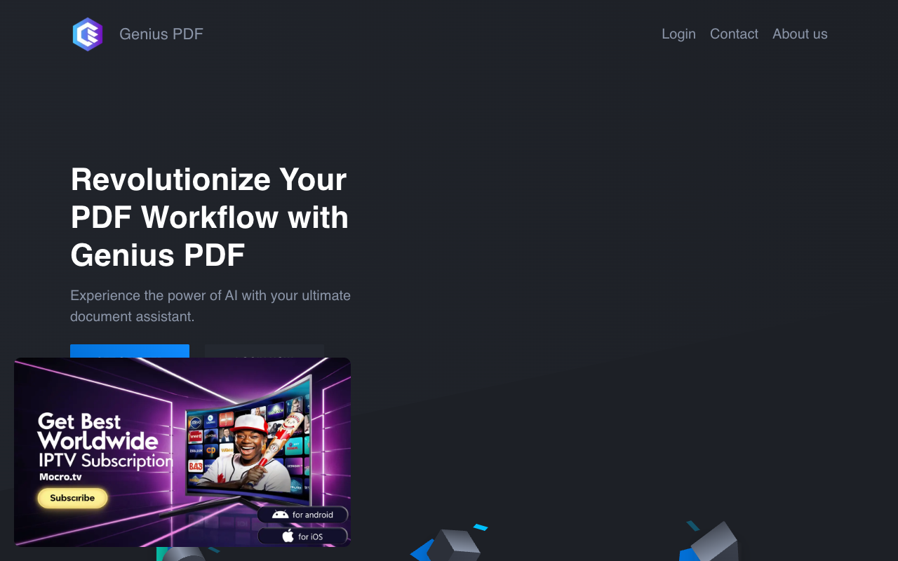 Genius PDF - 体验 AI 助手的强大力量