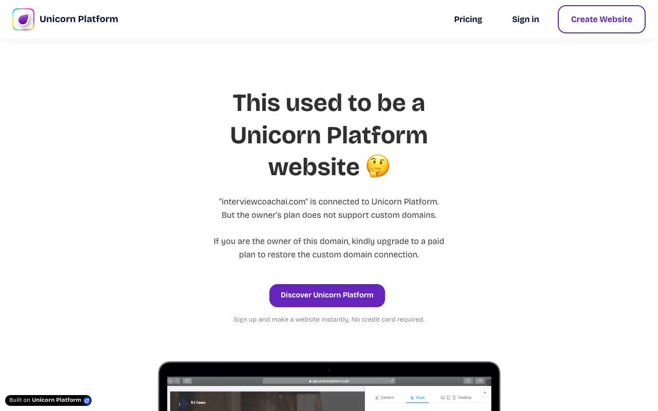 InterviewCoachAI - 针对您情况量身定制的面试准备 面试准备 人工智能