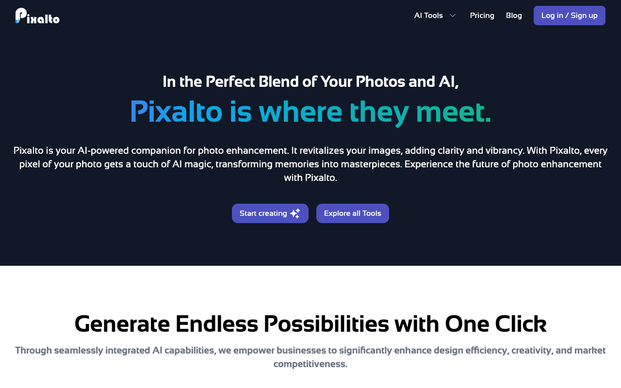 Pixalto - AI 图片增强和编辑器