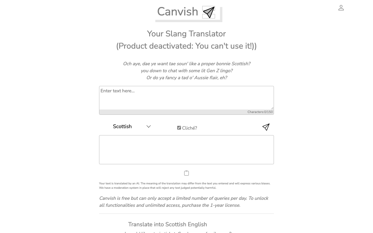 Canvish - 你的俚语翻译器
