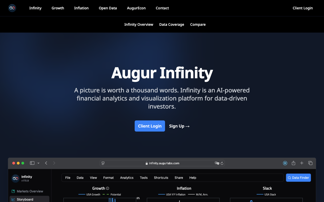 Infinity - AI 动力金融分析与可视化 人工智能 金融分析
