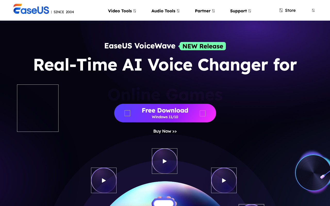 EaseUS VoiceWave - 语音转换器、AI 语音转换器、电脑语音转换器