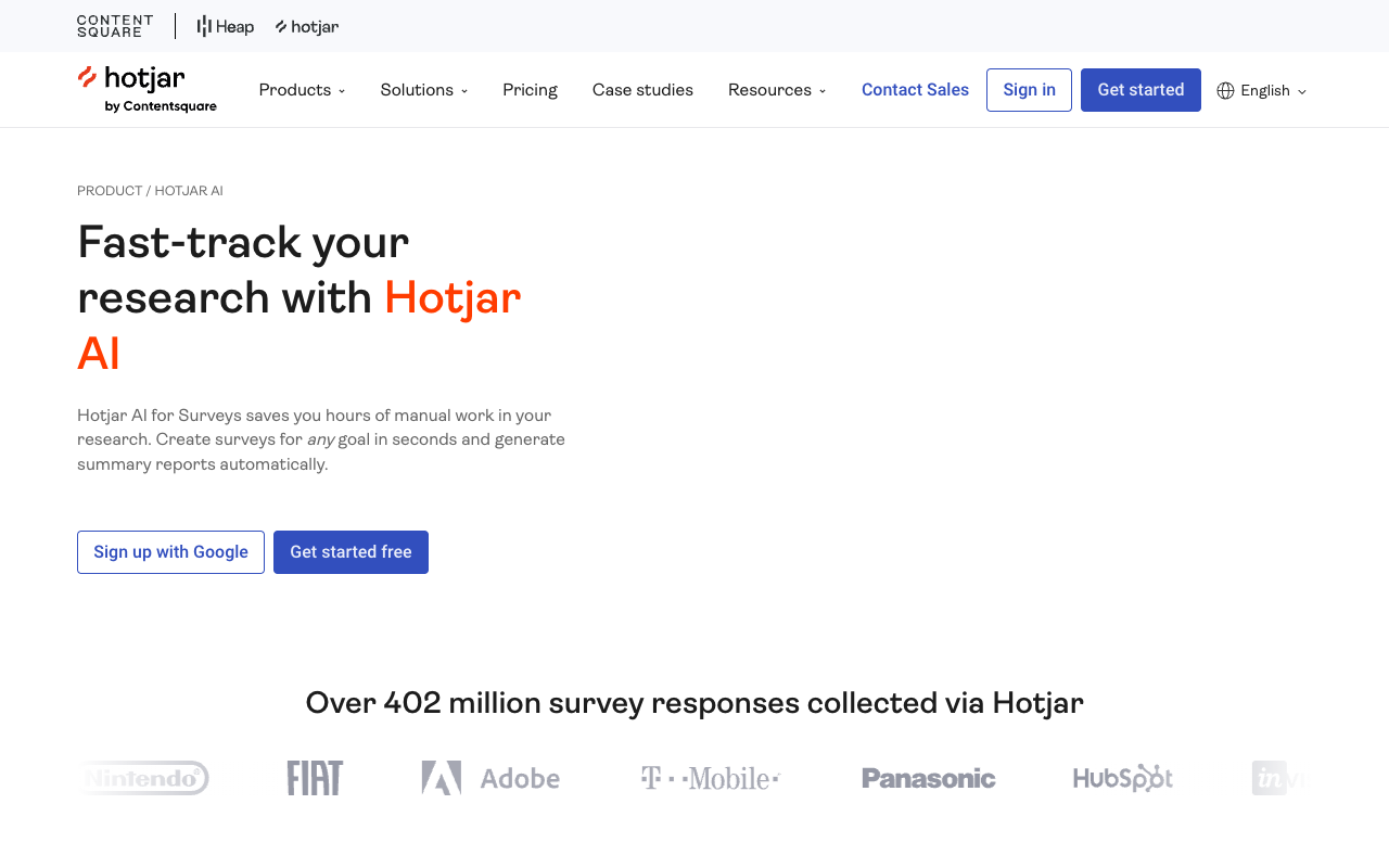 Hotjar AI for Surveys - 与您的新调查助手打个招呼