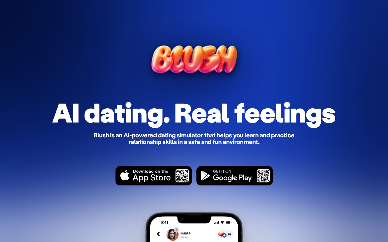 Blush - AI 恋爱，真实情感 AI 恋爱 模拟器